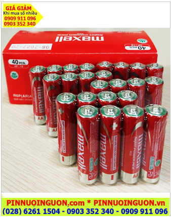 COMBO 01hộp = 40viên Pin AA 1.5v Maxell R6P(AR)4P Super  ACE _Giá 109.000đ /Hộp 40viên